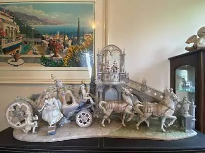 Buy Lladro  Cinderella's Arrival  #1785 Disney Limited Edition Carriage Figurine • 26,560£