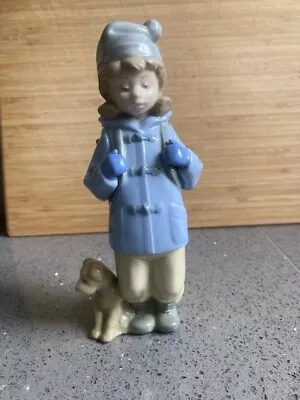 Buy Nao By Lladro Figurine: Boy With Dog • 15£