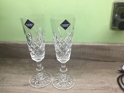 Buy Edinburgh Crystal Champagne Flutes, 7 1/2” Mint Condition • 37.67£