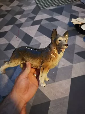 Buy Vintage Melba Ware German Shepherd Dog / Alsatian Figurine Ornament 32 Cm Tall • 9£