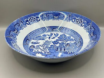 Buy Wood & Sons Woods Ware Willow Blue And White 9  Round Serving Bowl. • 21.24£