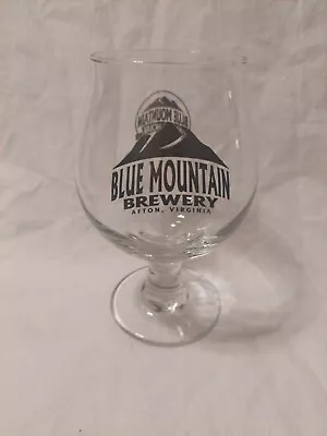 Buy Blue Mountain Brewery Beer Glass Tulip Style Black Letters Afton, VA • 6.52£