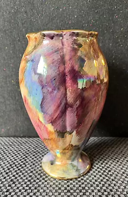 Buy Vintage Old Court Ware Vase In Iridescent Lustre • 8£