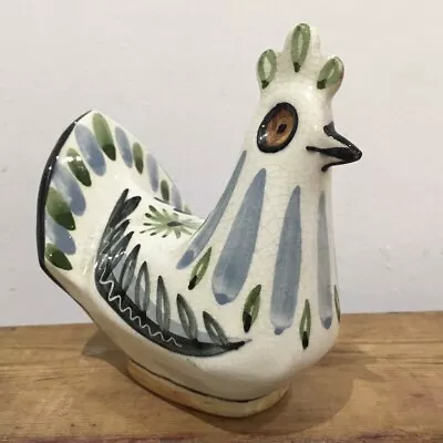 Buy Vintage Llangollen Studio Pottery Mid Century Hen Cockerel Chicken Figurene • 45£