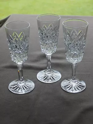 Buy 3 X Tyrone Crystal  SPERRINS  Cordial / Sherry Glasses - Stamped - Ex Cond • 19.99£