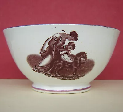 Buy Pearlware Slop Bowl Mother & Child With Toy Horse C1830 • 25£