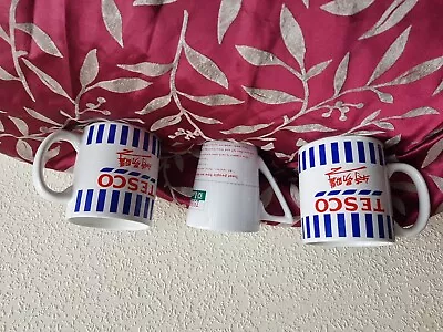 Buy 3 Vintage (2) Foreign Tesco Mugs • 15£