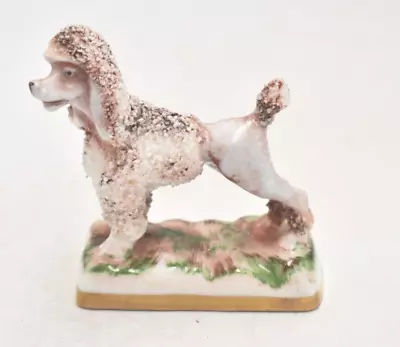 Buy Vintage Chelsea Pottery Poodle Pink Dog Figurine Statue Ornament • 19.95£