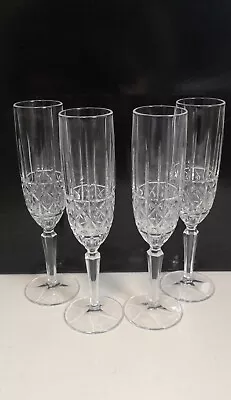 Buy Set Of 4 'Marquis' By WATERFORD™ Cut Crystal Sparkle Champagne Flutes VGC • 39.50£