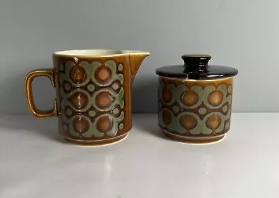 Buy Vintage Hornsea Pottery Bronte Lidded Sugar Bowl & Milk Jug 1970’s Retro • 12.99£