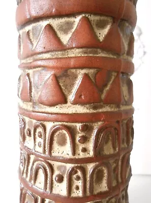 Buy Vintage Louis Hudson Stoneware Studio Pottery Chimney Vase Cornwall England MCM • 46.68£