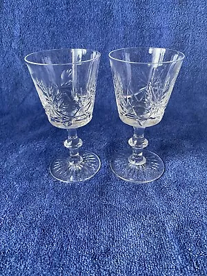 Buy 2 X EDINBURGH Crystal STAR OF EDINBURGH Cut Sherry Glass 6 X 12 Cm Stamped. • 12£