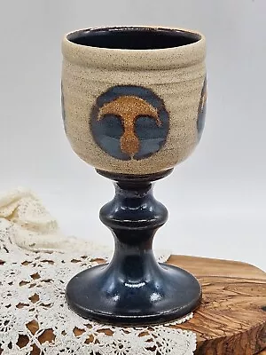 Buy Vintage Studio Pottery Goblet Mushroom Magic, VGC EB130 • 14£