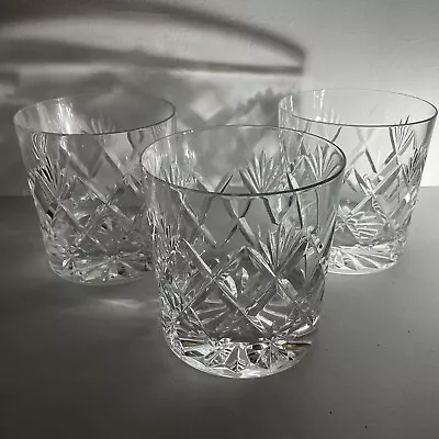Buy Edinburgh Crystal Kelso Whisky Tumbler Glasses X 3 • 24£
