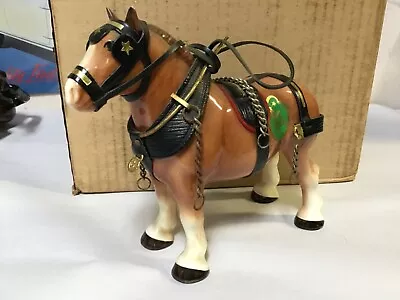 Buy Melba Ware 8  Porcelain Horse Figurine Brown & White Clydesdale Vintage NICE! • 18.63£