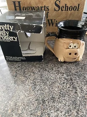 Buy Boxed Unused Ugly Pottery Pig Mug Made In Wales  • 4.99£