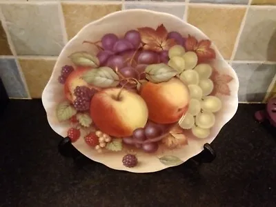 Buy Harvest Fruit Plate Signed From Fenton China • 8.50£