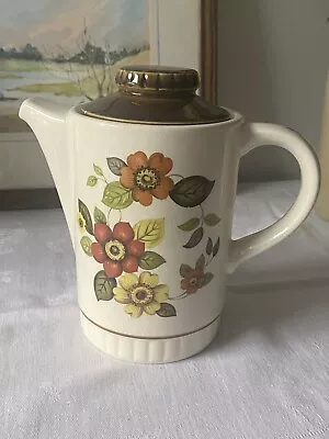 Buy Royal Worcester Palissy Clovelly Coffee Pot/Orange & Brown Floral Tea/Coffee Pot • 10£
