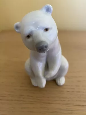 Buy Vintage Lladro Polar Bear Attentive 1207 Figurine • 12£