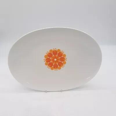 Buy Vintage Thomas Germany Orange  Pinwheel Serving Plate X1  (#H1/19) • 9.99£