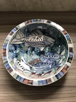 Buy Jersey Pottery Fish Design Bowl • 12£