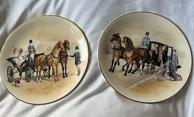 Buy Royal Grafton Pair Of Plates Collectable Fine Bone China Victorian Carriages • 8£