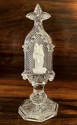 Buy Antique 19th C Baccarat Glass Sulphide Ornament Madonna & Child Virgin Mary • 160£