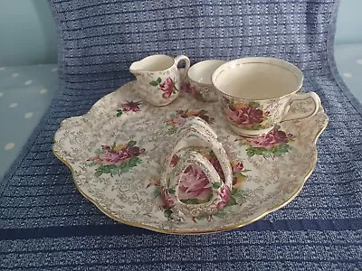 Buy Vintage 1940s James Kent Chintz Breakfast Set (Missing Teapot) • 18£