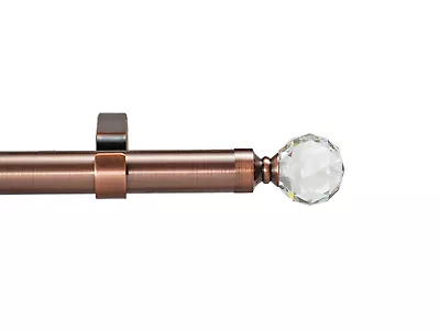 Buy 19mm 28mm Extendable Complete Eyelet Curtain Pole Various Finials Antique Copper • 14.99£