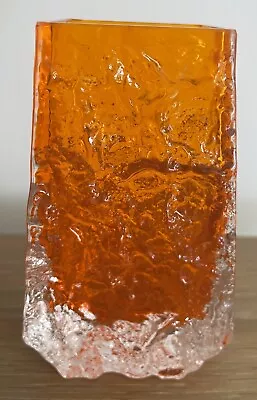 Buy Vintage Whitefriars Glass Tangerine  Coffin Vase By Geoffrey Baxter - 9686. • 110£